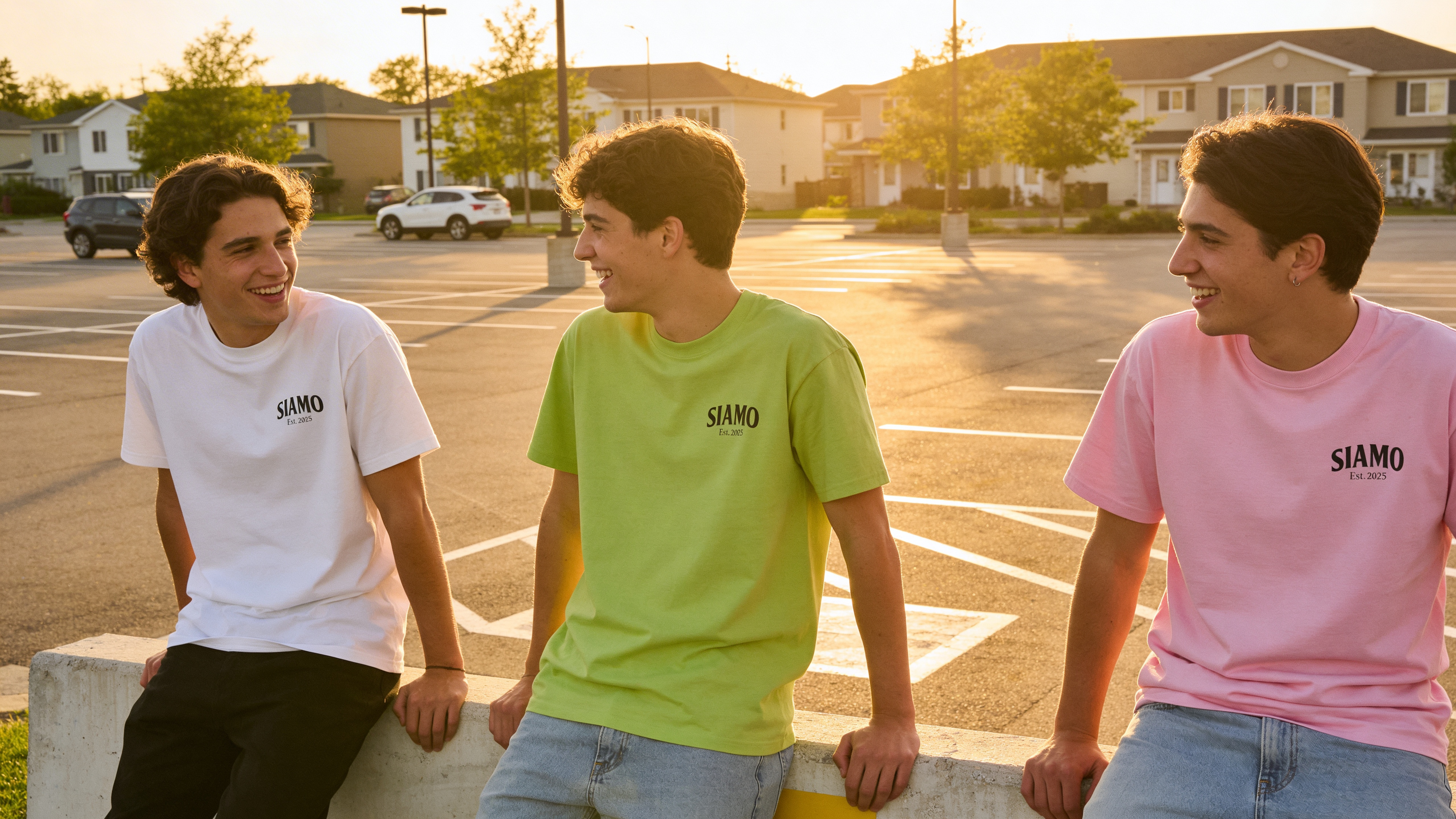 Group wearing SIAMO streetwear