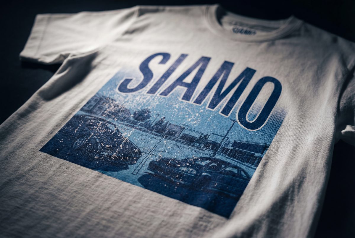 Domenica Tee by SIAMO Apparel, Italian-Canadian streetwear graphic tee
