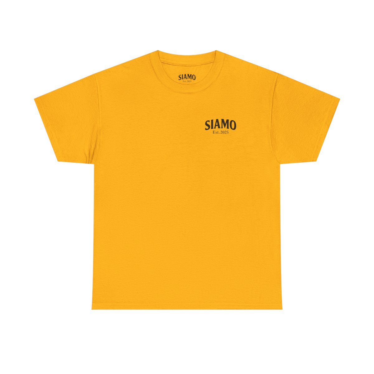 SIAMO "Classico" Tee by SIAMO Apparel, Italian-Canadian streetwear graphic tee - SIAMO Classico Tee — Gold