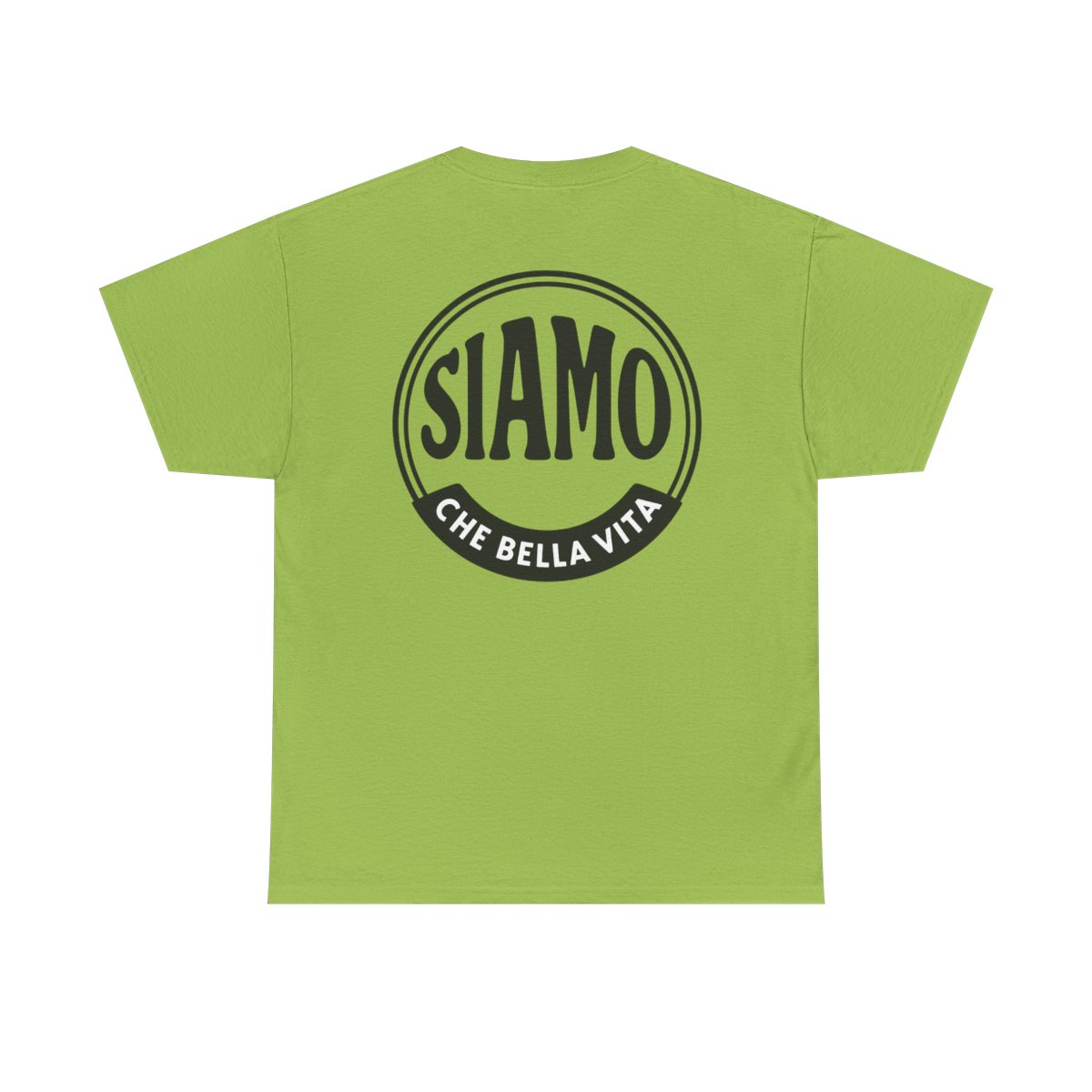 SIAMO "Classico" Tee by SIAMO Apparel, Italian-Canadian streetwear graphic tee - SIAMO Classico Tee — Kiwi Back
