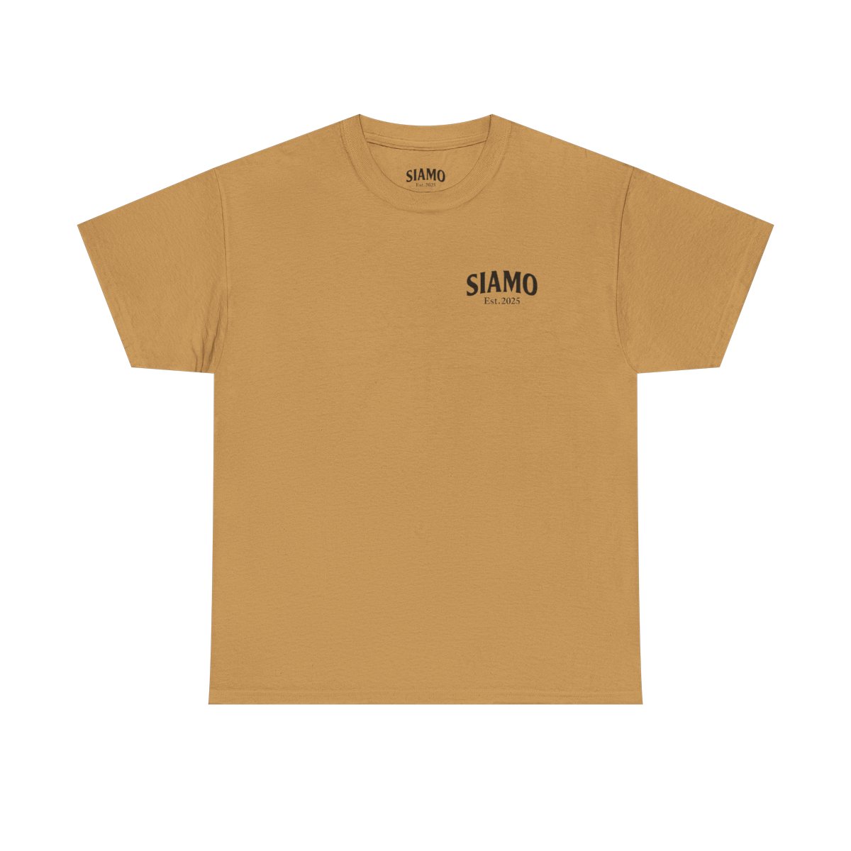 SIAMO "Classico" Tee by SIAMO Apparel, Italian-Canadian streetwear graphic tee - SIAMO Classico Tee — Old Gold