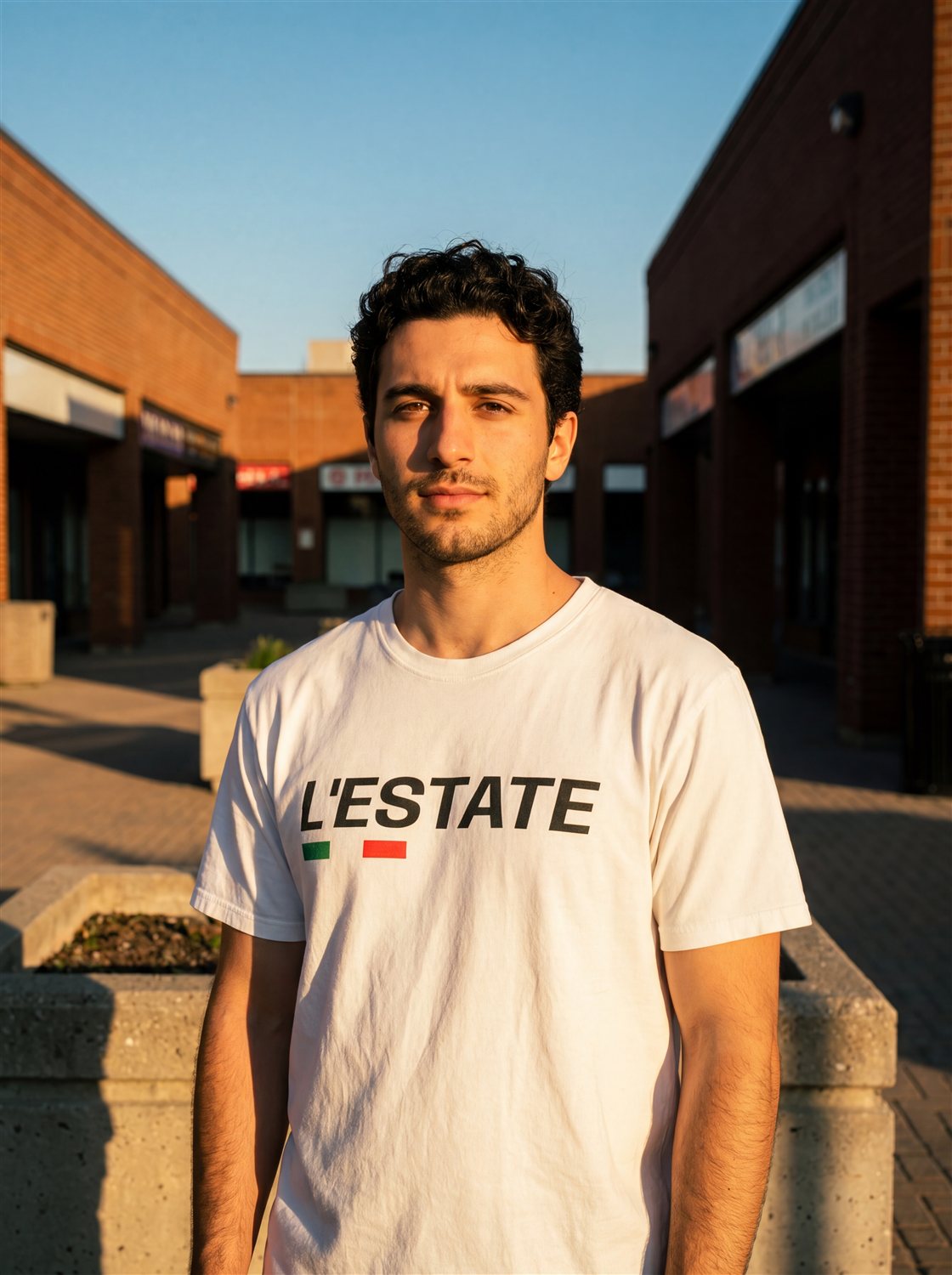 L'Estate Tee by SIAMO Apparel, Italian-Canadian streetwear graphic tee - L'Estate Tee — Worn