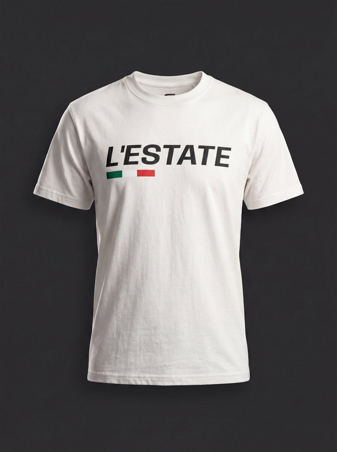 L'Estate Tee by SIAMO Apparel, Italian-Canadian streetwear graphic tee - L'Estate Tee — Front